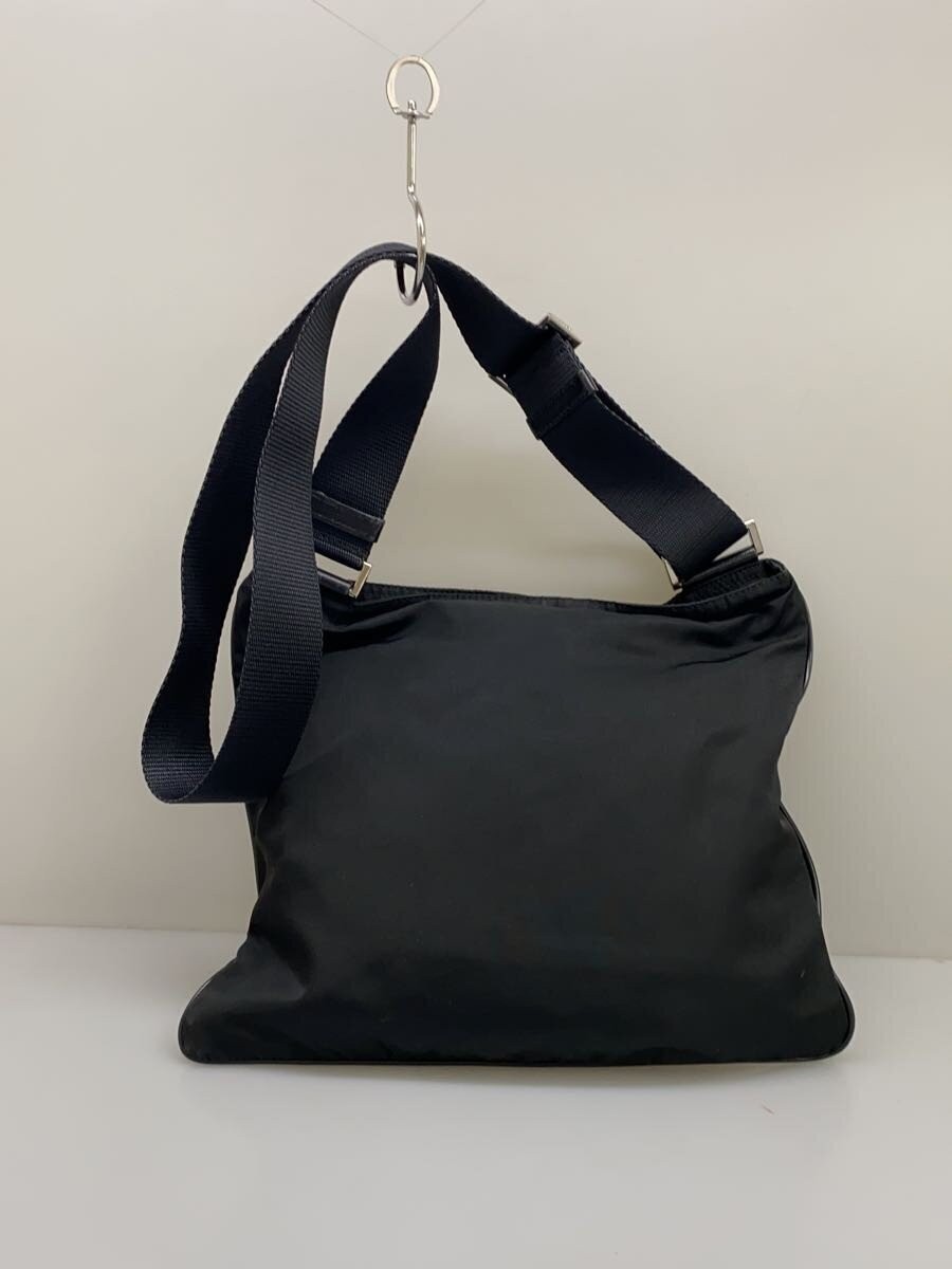 PRADA Shoulder Bag Nylon BLK Solid Triangle Logo - image 3