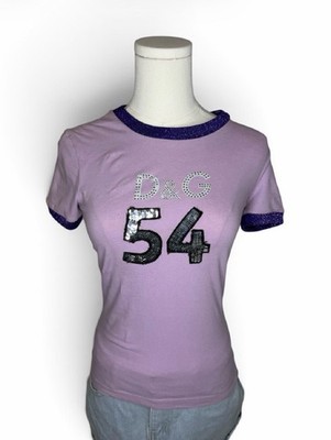 D&G Lilac Metallic Trim Sequin 54 T-Shirt
