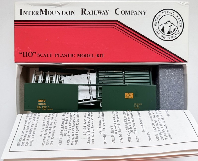InterMountain HO 50’ PS-1 SD Boxcar, Maine Central Kit New SEE DESCRIPTION/PHOTO