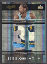 2009-10 Absolute Memorabilia Nene Tools of the Trade Jumbo Numbers GW Patch 4/5
