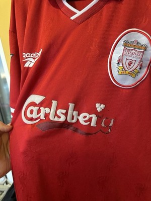 Liverpool 1996 - 1998 Home football Reebok shirt size 40/42 #9