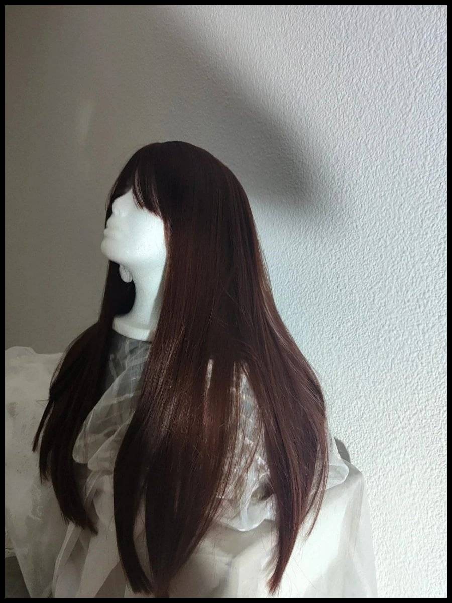 Perruque naturelle ombré hair long - Cheveux naturels lisses 50cm