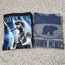 Lot Of 2 Shawn Mendes T-Shirts Size Small 2015 2017 Concert Tour Short Sleeve