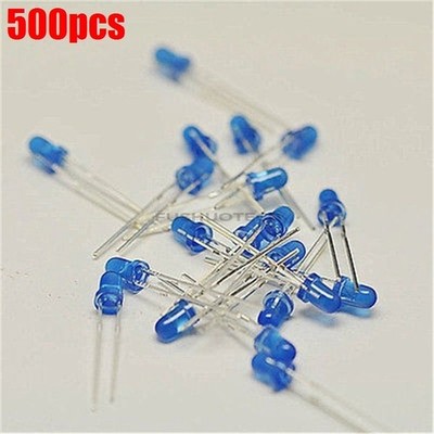 500Pcs   Light Diffused Super Bright Led 3Mm   Color used Ic ky *lm