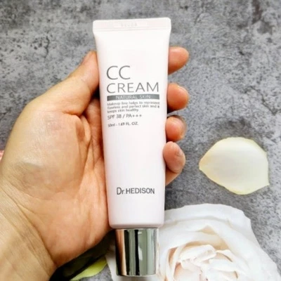 DR.HEDISON CC Cream 50 ml SPF38 PA+++ crème naturelle pour tonifier les rouge... - Photo 1/4