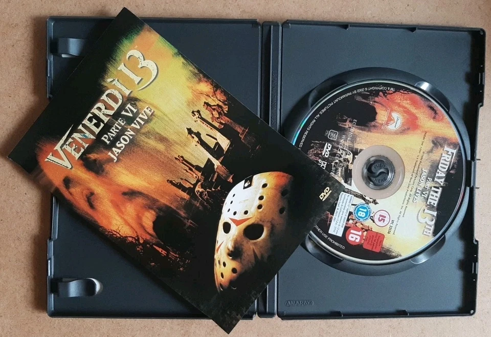 Venerdì 13: parte VI - Jason vive 1986 DVD Fuori Catalogo Horror Tom McLoughlin - Immagine 3 di 3