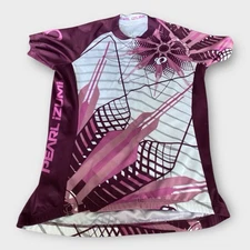 PEARL IZUMI Jersey Women S Purple Floral Cycling Bike Jersey Shirt Select Racing