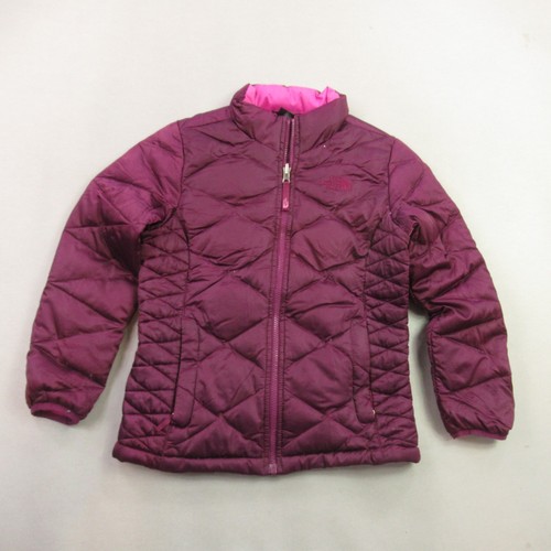 North Face Jacket Girls Medium 10-12 Long Sleeve 550 Lightweight Outdoor Puffer