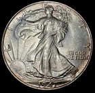 1947 BU GEM UNCIRCULATED WALKING LIBERTY SILVER HALF Last Issue In Mint State