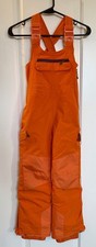 All In Motion Snow Sport Waterproof Bib, Kids Small 6/7, Orange, Pre-owned