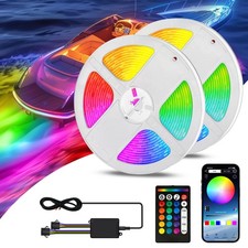 LED Boat Strip Light 32.8 FT Marine RGB LED Multi-Color Interior Deck Cockpit...