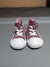 Converse Chuck Taylor All Star Floral Shoes Infant Size 4 Hi Top Sneakers