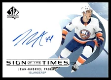2024-25 SP Authentic Sign of the Times Jean-Gabriel Pageau Auto #SOTT-JP