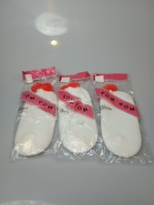   Vintage 1960s-70s Pom Pom ankle socks  Brand New Sold in Packs of 3 6-8.5