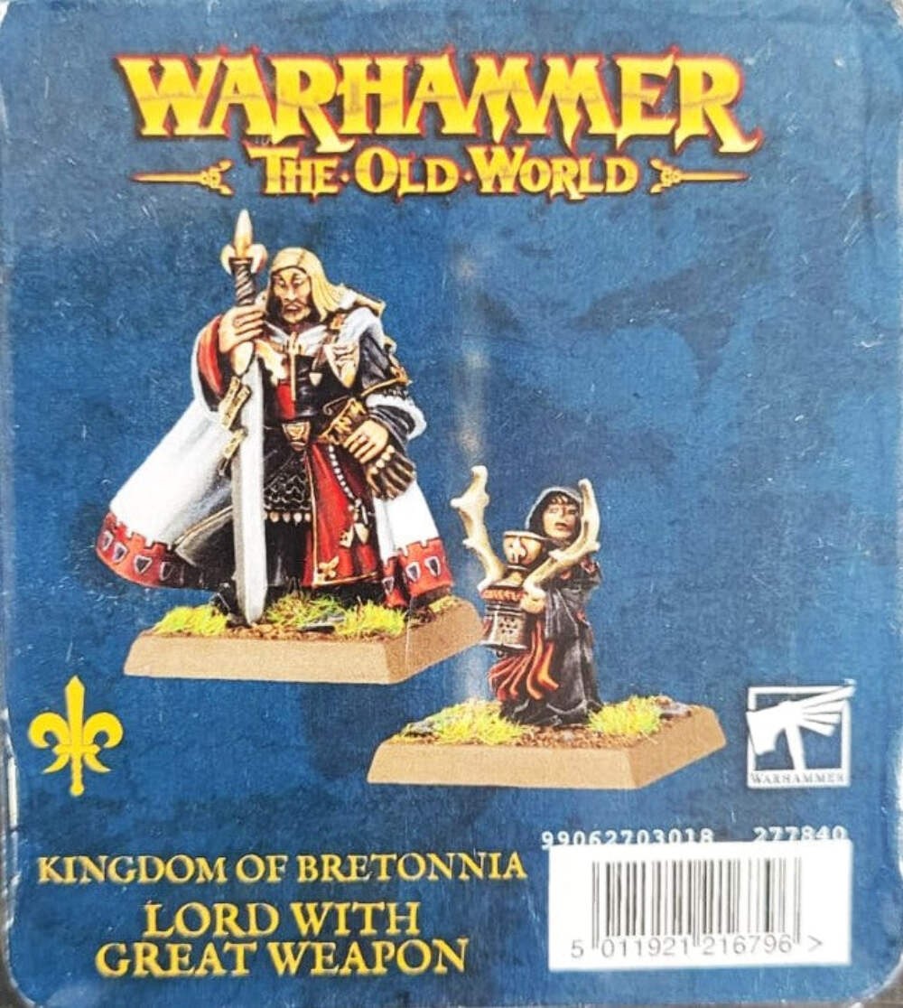 Lord With Great Weapon Kingdom of Bretonnia Warhamer Old World | eBay