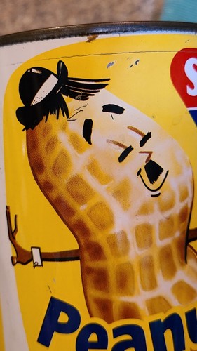 Vintage Sunny Jim Krunchy Erdnussbutter Dose 50er Jahre? 60er Jahre? LEER (Y7) - Bild 11 von 18