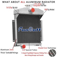 Aluminum 3-row Radiator For 1958-80 International Case 140 Farmall 140hv #359756