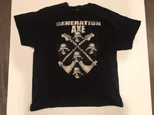 OFFICIAL 2018 Generation Axe Tour SHIRT Steve Vai Tosin Abasi Zakk Wylde Prog XL