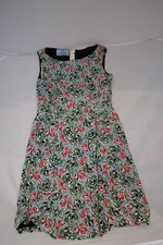 Prada Multicolour Floral Back Zip Sleeveless Shift Dress Womens IT42 UK10 US6