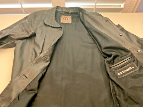 FASHION EFE Jack Edwards schwarzer Leder Blazer Jacke Mantel Damen Gr. (36) - Bild 8 von 23