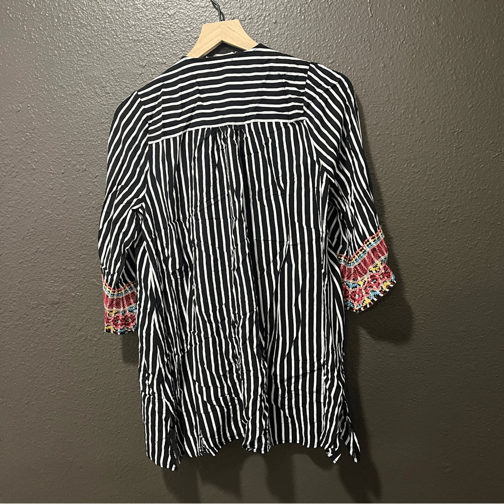 Savannah Jane EMBROIDERED STRIPED CARDIGAN - image 11