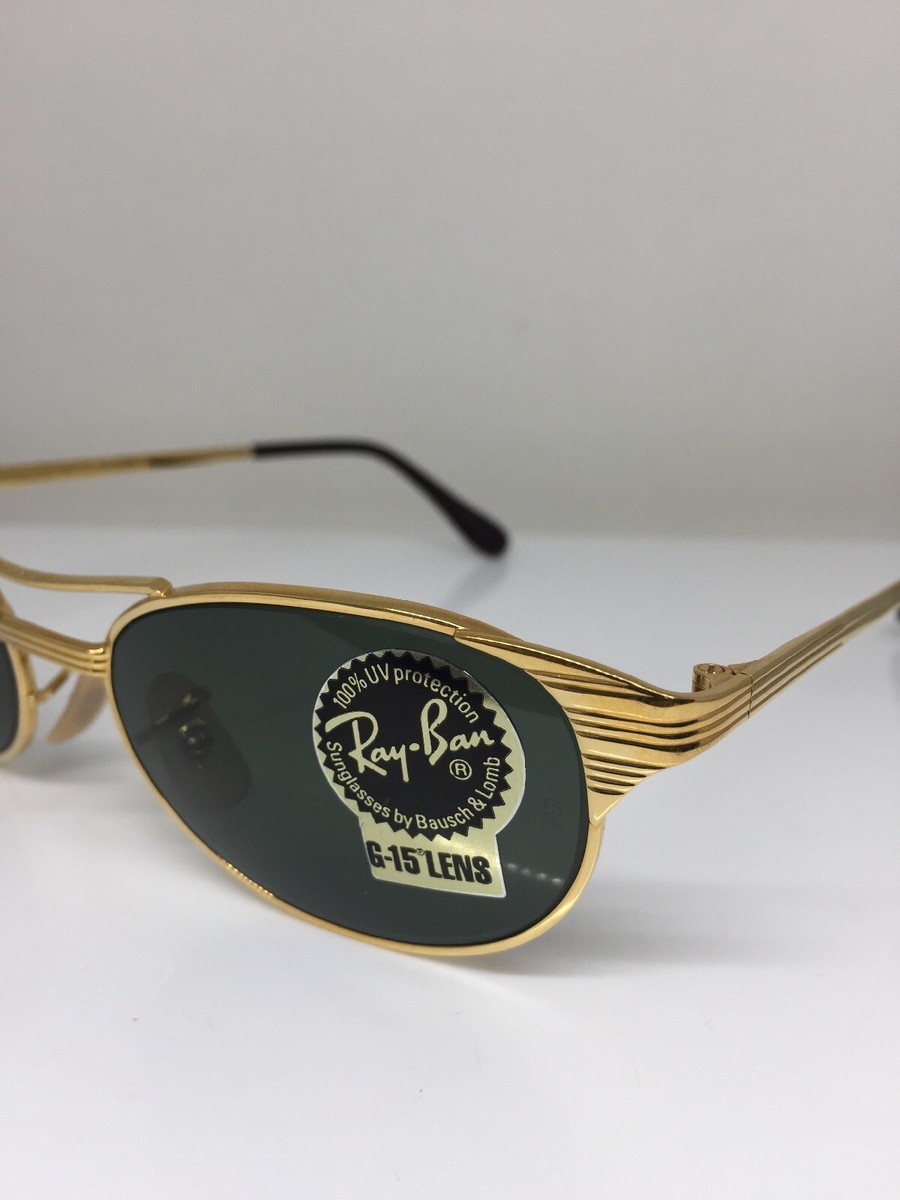 Dead Stock 1990's B&L RayBan SIGNETⅡ Ray-Ban USA Vintage 90s B&L Signet Classic Metals W0386 Sunglasses