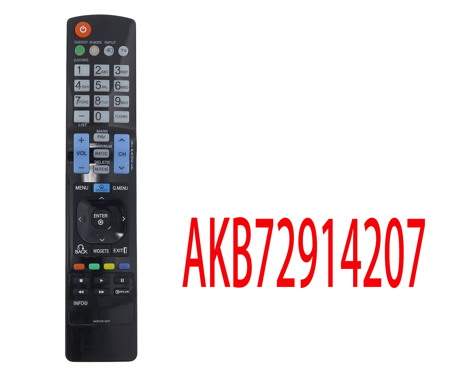 AKB72914207 Replaced Remote for LG SMART TV 32LD420UA, 32LD450UA, 32LD520UA