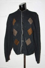 VTG Arkton Lambs Wool Mohair Blend Cardigan Rockabilly Mod Sweater Sz M Medium