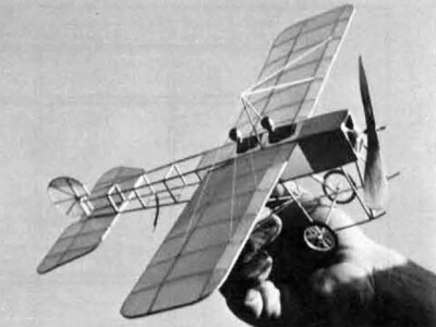 Castaibert IV Rubber 13'' Wingspan RC Model Airplane Printed Plans & Templates