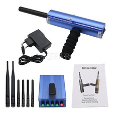 AKS Long Range Gold Metal Detector Gems Diamond Finder Blue w/ Six Antennas sz 