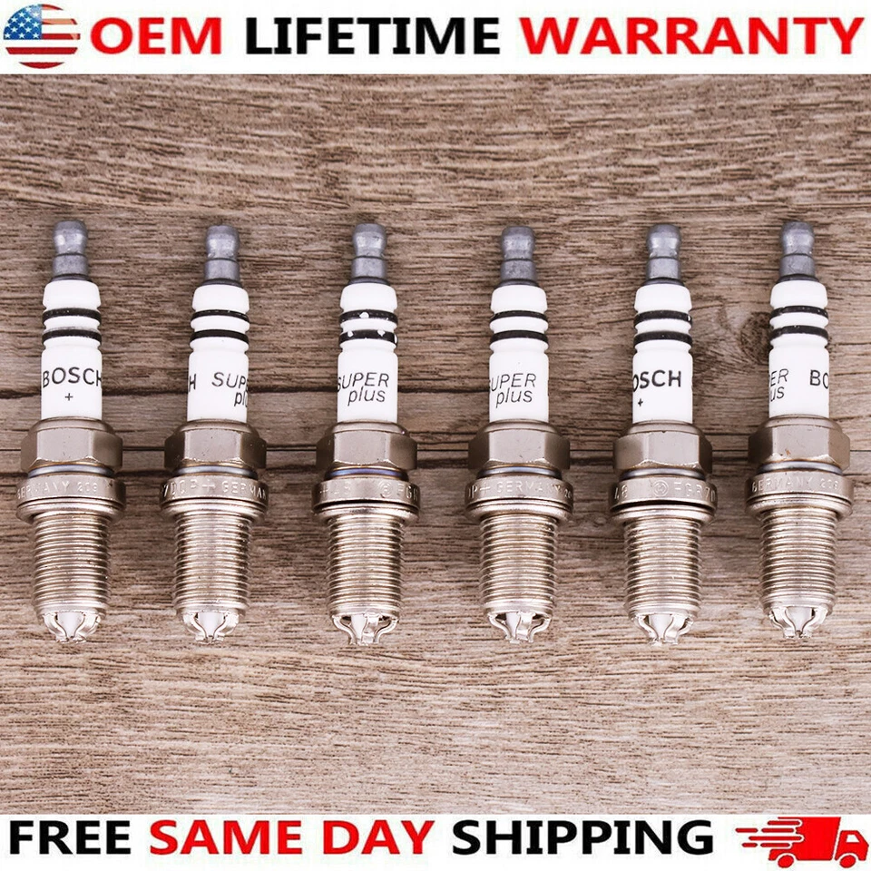 6pcs 0242236562 For BMW Spark Plugs Platinum+4 4417 E39 E46 E83 E36 E53 Bosch Foto 3 de 4