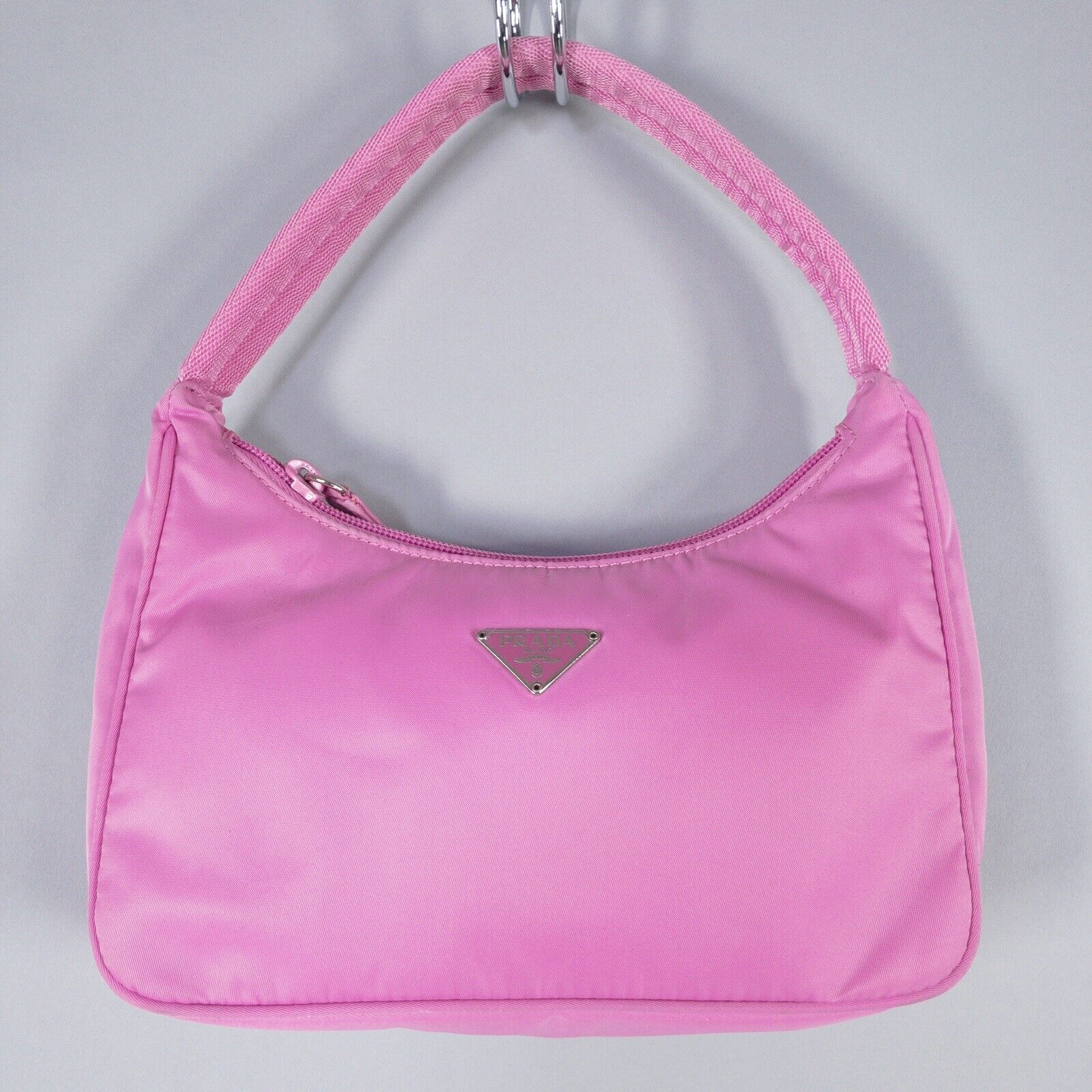 PRADA Tessuto Sport Nylon Mini Shoulder Bag Purse Begonia Pink Vintage 2000  Y2K | eBay