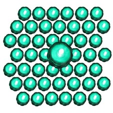 48 Turquoise LED Submersible Underwater Tea lights TeaLight Flameless US Shipper
