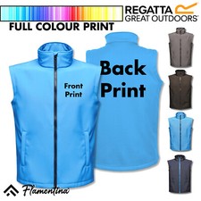 Personalised Regatta Softshell Bodywarmer Work Jacket Custom Printed Fleece Zip