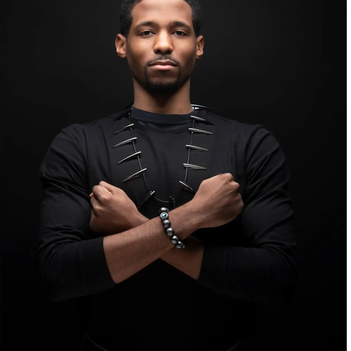 MARVEL BlackPanther  キモヨビーズ&ネックレス Marvel Black Panther Collector Replica Set - Kimoyo Beads