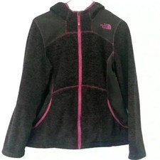 The North Face Girls Black Purple Hooded Jacket Size Large 14/16