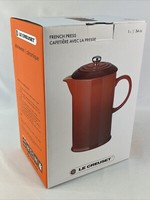 French Press with Stainless Steel Plunger, 1 Litre, Serves 3-4 Cups (Shell Pink)