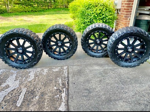 11 Inch Rims R20 20” XD Series wheels & 33 x 12.50 r20LT Nitto Extreme Terrain Mud ...