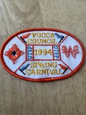 Vintage 1994 BSA Yucca Council UTEP String Carnival Patch