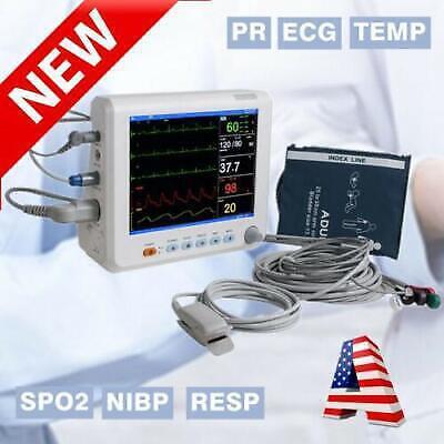 Medical 8'' LCD ICU CCU  Patient Monitor Vital Sign ECG NIBP TFT Color Screen