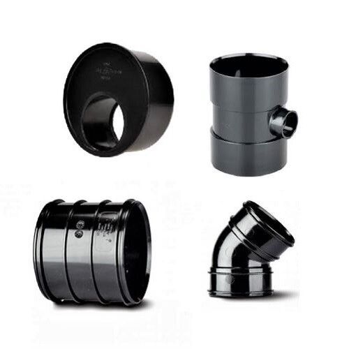 UPVC Solvent Weld Soil Fittings - BLACK - Picture 1 of 22