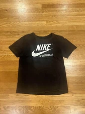 Nike Men's T-Shirt Athletic Logo Swoosh Printed Active Short Sleeve Tee