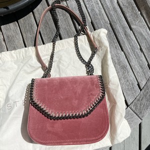 Stella McCartney Bolsa De Caja De Terciopelo Falabella en Rosa $970 | eBay