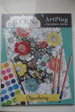 Mindfull, Adornit Colouring Book - Chamberry, Flowers, Quality Card Easter NEW