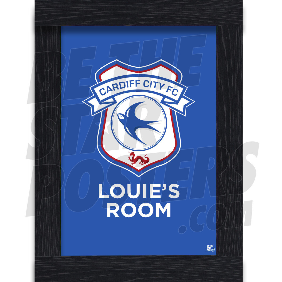 Cardiff City FC Crest Poster Officially Licensed Product A4 