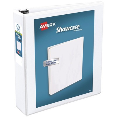 Avery 19701 2 in. cap. Showcase Economy View Binders with Slant Rings - WT New
