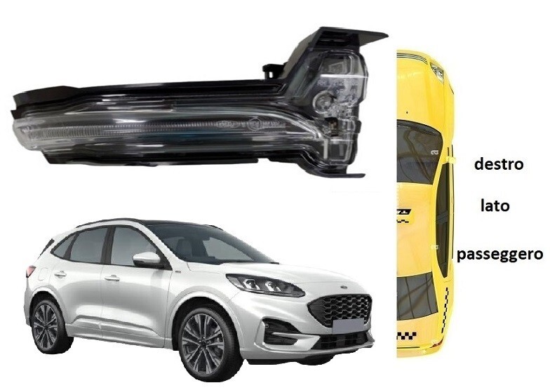 FANALE RETROVISORE DX A LED FORD KUGA DAL 2020 IN POI