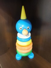 Vintage children's toy pyramid clown
