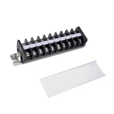 660V 30A Dual Rows 10 Position DIN Barrier Terminal Strip Block