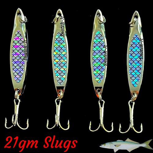 Fishing Lures Metal SLUGS Slice Spoon Spinner Baits Tackle Mackerel